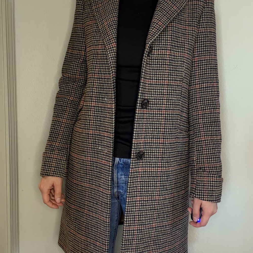 Lauren Ralph Lauren plaid Pea coat size 2